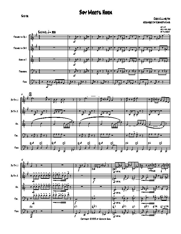 Horn Section Sheet Music